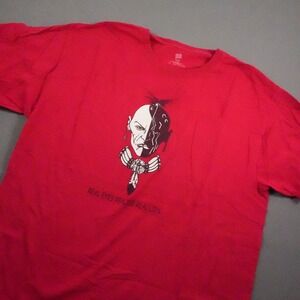 Red Gear Hanes Real Eyes Realize Real Lies Graphic Men T-Shirt L Southwestern